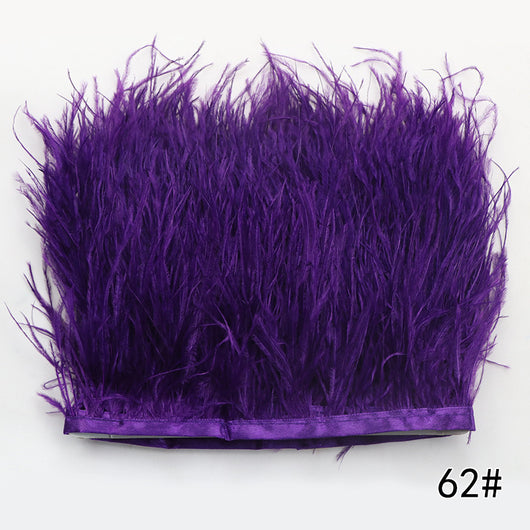 Cinturón Tejido de Color Sólido con Encaje de Plumas de Avestruz - Image 10
