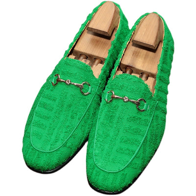 Mocasines Personalizados Verde Trendy para Hombre - Calzado Slip-on - Image 10