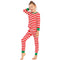 Pijama Infantil de Rayas Rojo y Blanco - Conjunto Cómodo para el Hogar