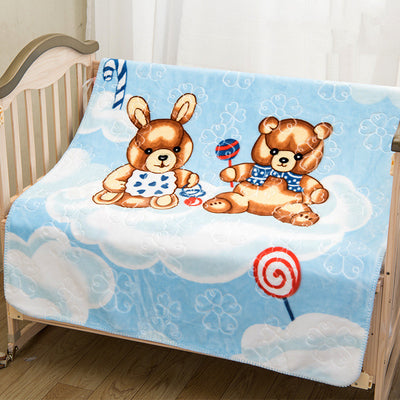 Manta Reversible Estampada Nube Súper Suave y Cómoda - Image 3