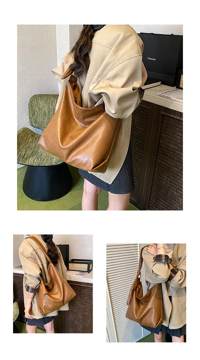 Bolso de Hombro Retro Otoño Invierno Gran Capacidad Versátil - Image 19
