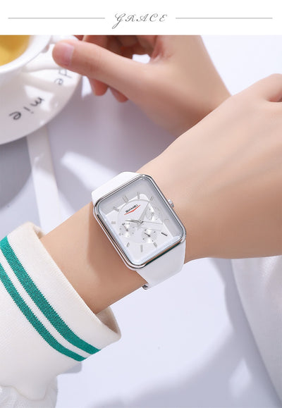 Reloj Cuadrado de Silicona Multifuncional Impermeable para Niñas - Image 16
