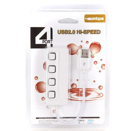 Hub USB 2.0 Multiplicador de 4 Puertos con Botón - Image 14