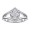 Anel Feminino em Prata de Lei Joias da Moda Casamento Diamante Branco Banhado a Ouro Código EUA 5