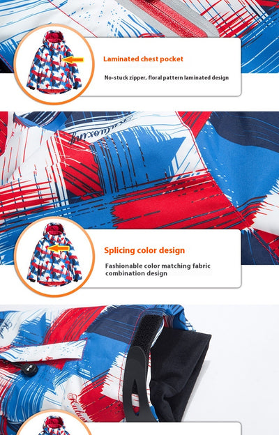 Chaqueta Impermeable para Esquí Infantil - Diseño Versátil para Tabla Simple y Doble - Image 30
