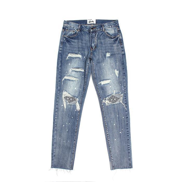 Jeans Rotos Negro Estilo Street para Hombre - Image 4
