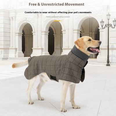Abrigo Clásico Británico para Perros - Chaleco Térmico Impermeable