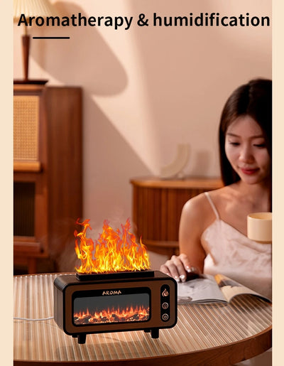 Difusor Ultrasónico 200ml con Chimenea 3D y Luz LED - Aromatizador de Aceites Esenciales - Image 9