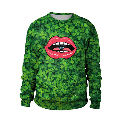 Sudadera de Pareja Día de San Patricio - Diseño Verde Festivo para Hombre - Image 3