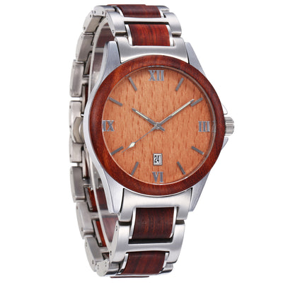 Reloj de Cuarzo para Hombre en Madera - Resistente al Agua - Image 26