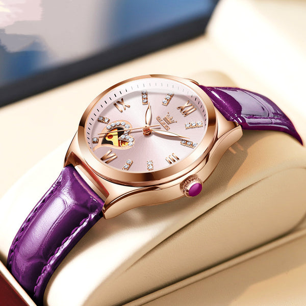 Reloj Automático para Mujer - Movimiento Mecánico Suizo