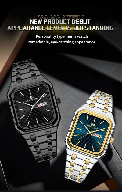 Reloj Cuadrado Luminoso Casual para Hombre - Image 20