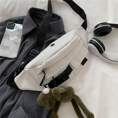 Bolsa Mensajero Harajuku Estilo Coreano para Estudiantes - Lienzo Resistente - Image 10