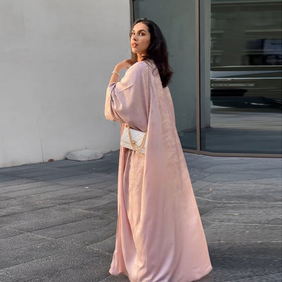 Abaya Elegante con Efecto Bronceado - Ropa Exterior Modesta - Image 2