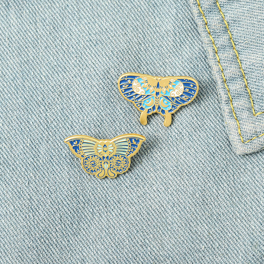 Broche Mariposa en Aleación Azul - Joya Personalidad - Image 7
