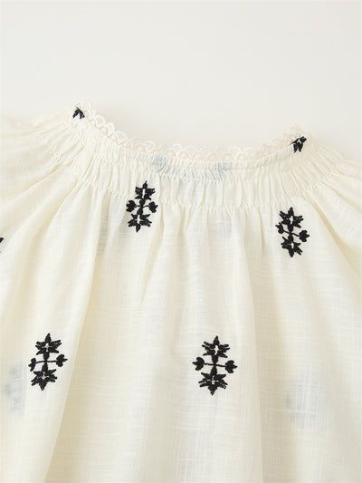 Blusa Casual Holgada con Encaje y Bordado - Manga Larga Estilo Europeo - Image 13