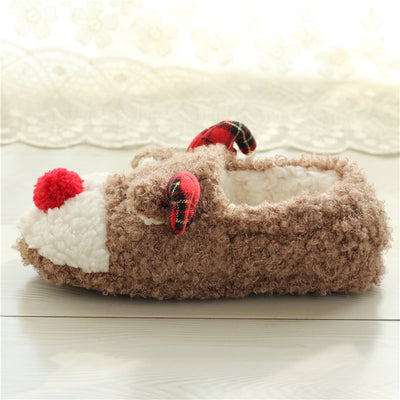 Pantuflas de Algodón para Mujer con Diseño de Venado - Otoño e Invierno - Image 4