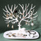 Organizador de Joyas con Soporte Decorativo Árbol - Estuches y Exhibidor para Anillos, Collares y Pulseras