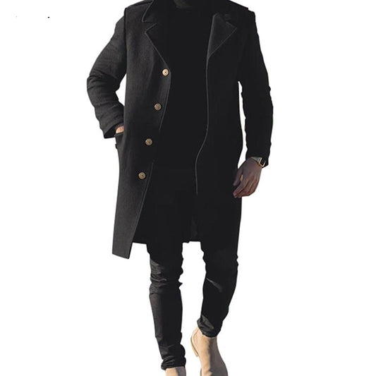 Abrigo Largo de Lana para Hombre - Elegancia y Calidez en Invierno
