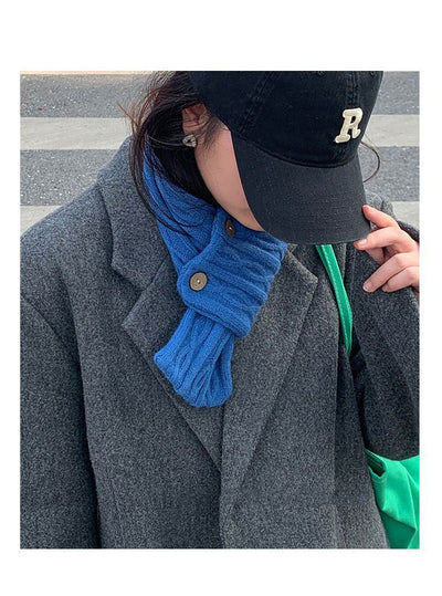 Pañuelo Liso Pequeño para Mujer - Estilo Coreano Otoño Invierno - Image 13