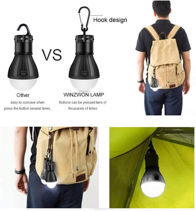 Linterna de Emergencia Portátil Esférica con Gancho para Camping - Image 3