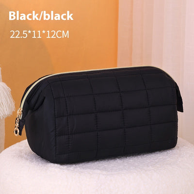 Bolsa de Cosméticos Portátil de Gran Capacidad con Asa - Image 9