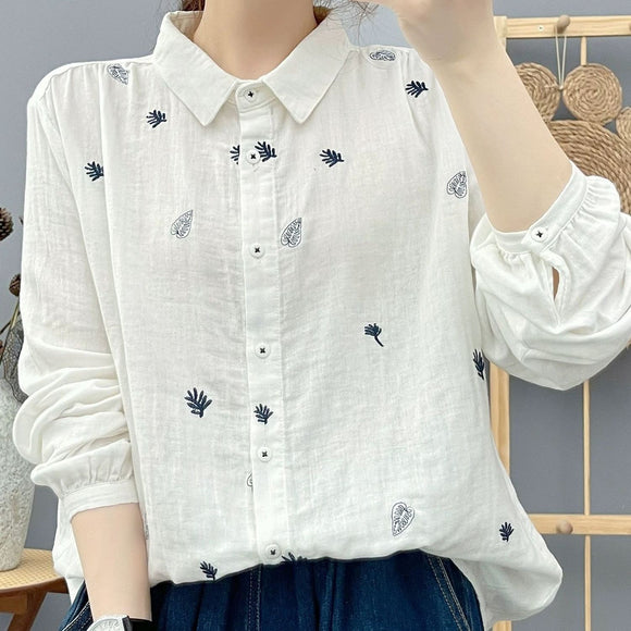 Blusa Larga de Algodón 100% Transpirable y Suave para Mujer