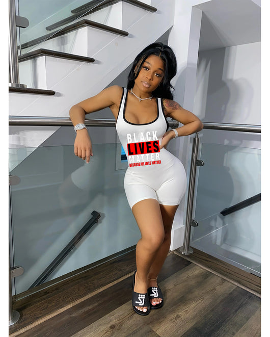 Jumpsuit de Tirantes con Estampado de Letras - Image 7