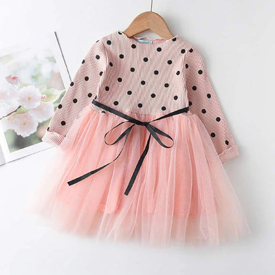 Vestido de Malla Manga Larga para Niñas - Colección Otoño - Image 11
