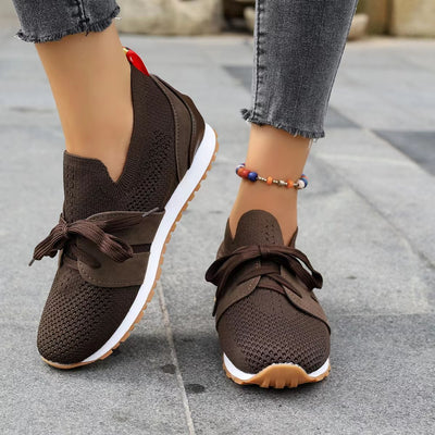 Zapatos Casuales Deportivos para Mujer con Malla Transpirable y Cordones - Image 12
