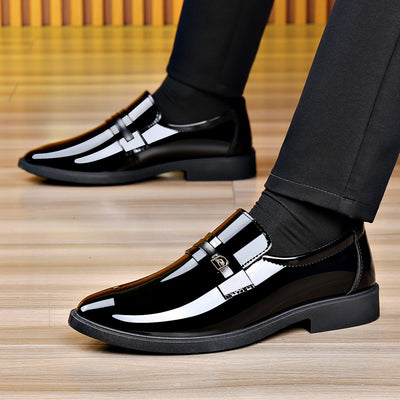 Zapatos de Cuero Elegantes con Diseño Slip-On Espejo - Image 3
