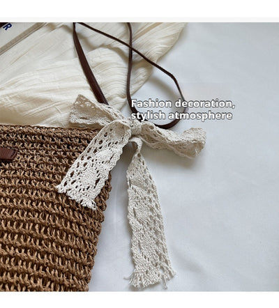 Bolsa Mensajera Tejida Calada para Mujer - Multiusos - Image 11