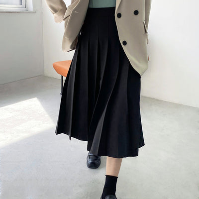 Falda Plisada Retro Francesa para Mujer Primavera - Image 9