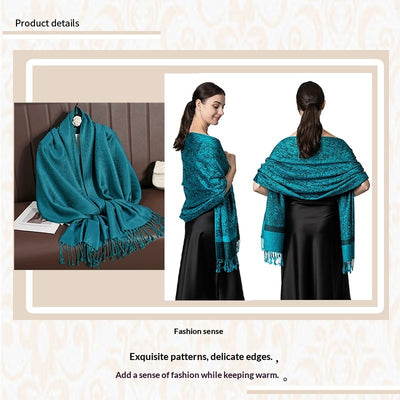 Elegante Chal Ligero de Lujo - Envolvente de Imitación Cashmere para Mujer - Image 66