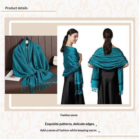 Elegante Chal Ligero de Lujo - Envolvente de Imitación Cashmere para Mujer - Image 66