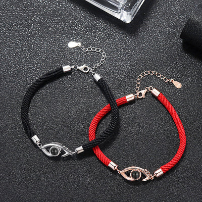 Pulsera de Pareja en Plata S925 con 100 Idiomas de Amor - Image 9