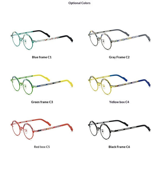 Armazón de Gafas Multimaterial Ultraligero en Titanio Puro para Miopía - Image 15