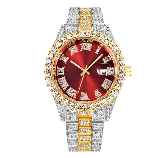 Reloj Acero Inoxidable Hip Hop Empresarial con Calendario Completo - Image 3