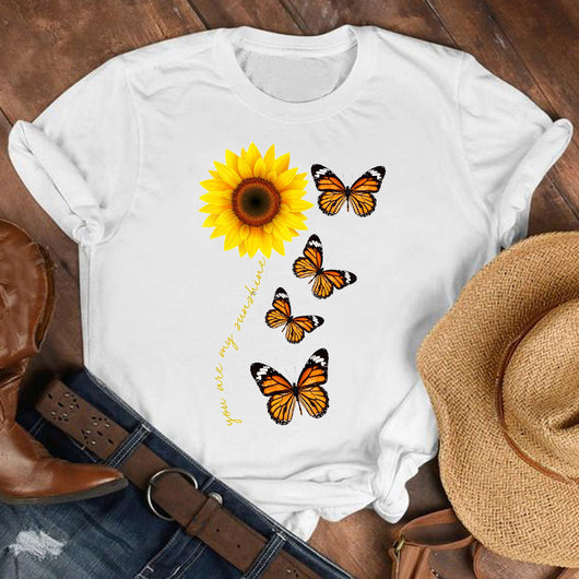 Vestido Corto Estampado con Mariposas y Flores para Niña - Image 4