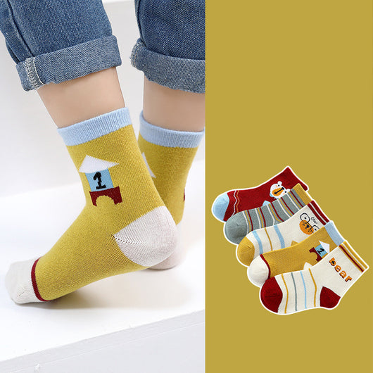 Calcetines Cálidos de Algodón para Niños y Niñas - Image 27