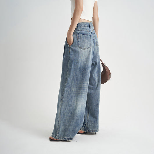Jeans Sueltos Desteñidos para Otoño - Estilo Casual Moderno - Image 2