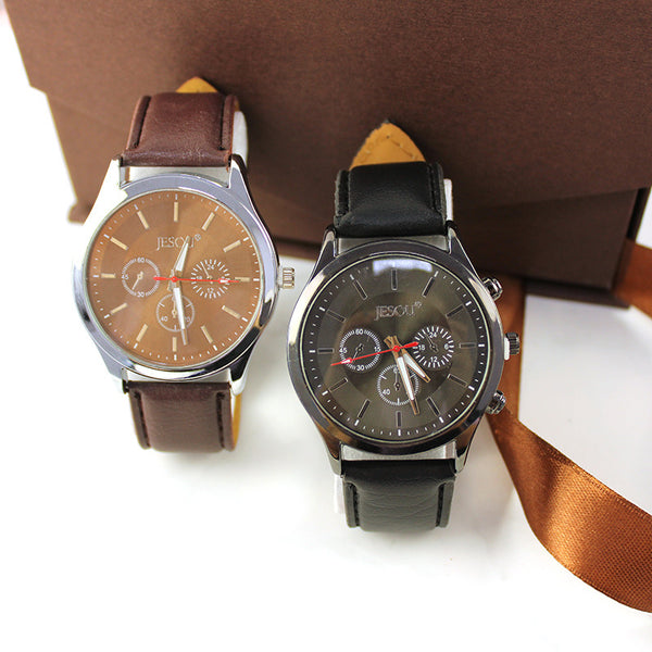 Set de Regalo Completo para Hombre: Reloj Cuarzo, Cinturón, Cartera, Gemelos y Accesorios