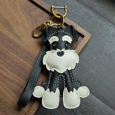 Llavero Schnauzer Cosido a Mano para Auto - Image 14