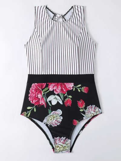 Traje de Baño Enterizo Estampado con Tirantes Ajustables para Mujer - Image 18
