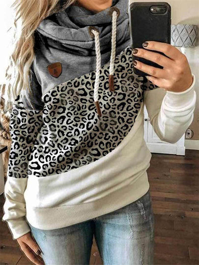Sudadera con capucha y costuras estampadas de corte holgado - Image 10