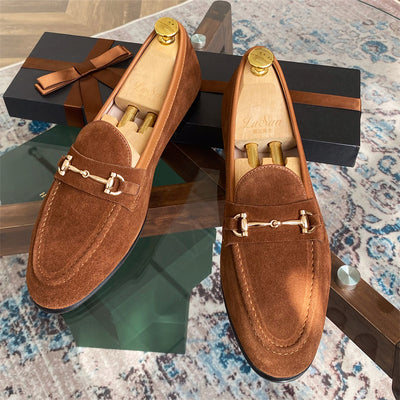 Mocasines de Ante con Herraje Horsebit para Hombre - Image 7