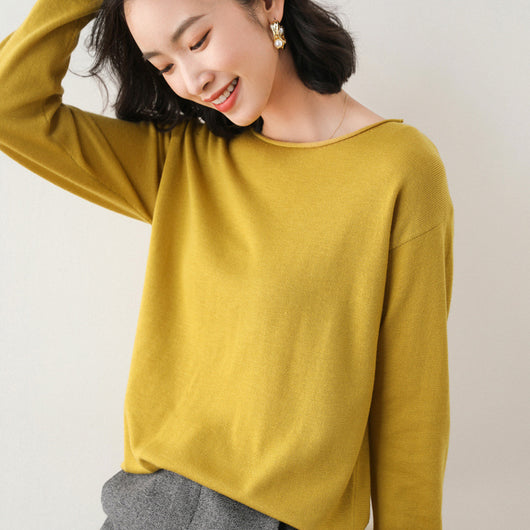 Suéter Suelto Estilo Coreano para Mujer - Prenda Base Versátil - Image 13