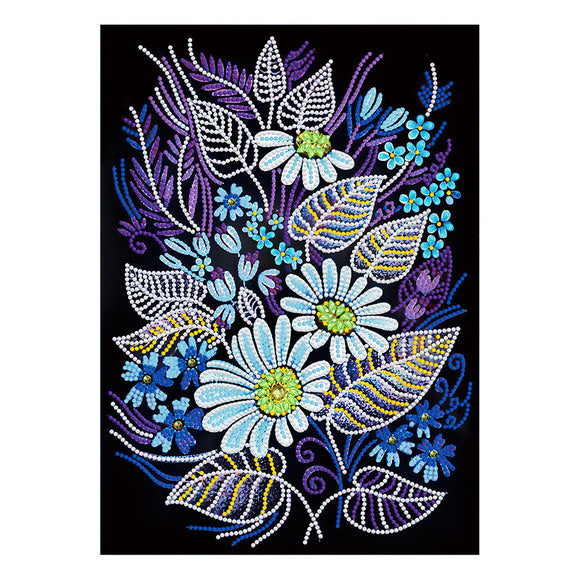 Fluorescent Diamond Floral Decorative Painting for Living Room and Bedroom