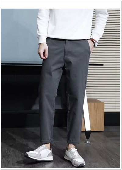 Pantalones Casuales Elegantes Slim Fit con Corte Cónico para Hombre - Image 19