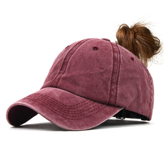 Gorra de Béisbol con Abertura para Coleta - Diseño Moderno para Mujer - Image 10